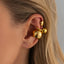 Gold Modern Sculptural Ear Cuff Earrings For Women Bulk