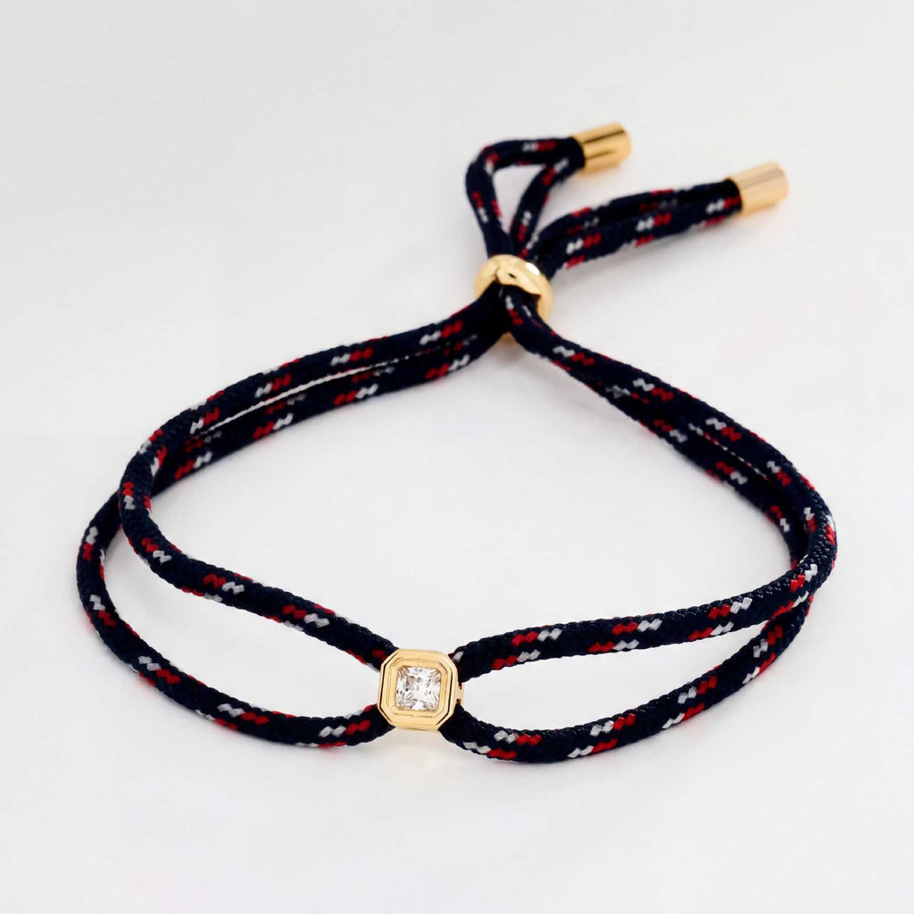 Multi Color Handmade Rope Style Gold CZ Fabric Bracelet For Women Bulk