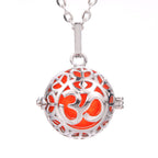 Openable Om Symbol Locket Silver Plated Pendant Chain For Women Bulk