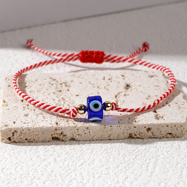 Multi Color Evil Eye Sqaure  Beads Bracelet Wrist Wear For Women Bulk Main image