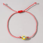 Multi Color Evil Eye Sqaure  Beads Bracelet Wrist Wear For Women Bulk