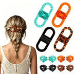 Multi Color Spring Clasp Clip Silver Resin Hair Accessories For Women Bulk