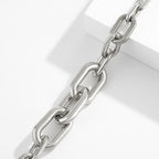 Curb Single Layer Gold Silver Hip Hop Joint Link Chain Necklace Bulk