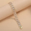 Wholesale Layered Luxury Five Row Gold Silver Plated CZ Copper Bracelet