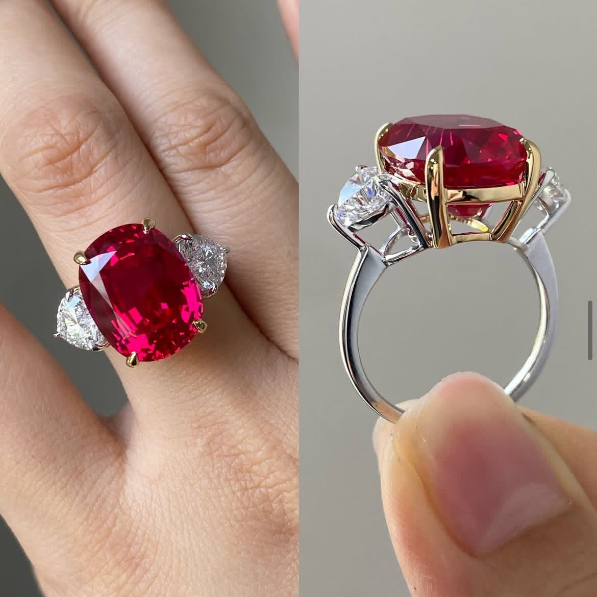 Classic Oval Gold Silver Plated CZ Copper Anti Tarnish Fancy Ring Bulk