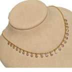 Solitaire 18K Gold Cubic Zirconia Anti Tarnish Necklace Chain Bulk