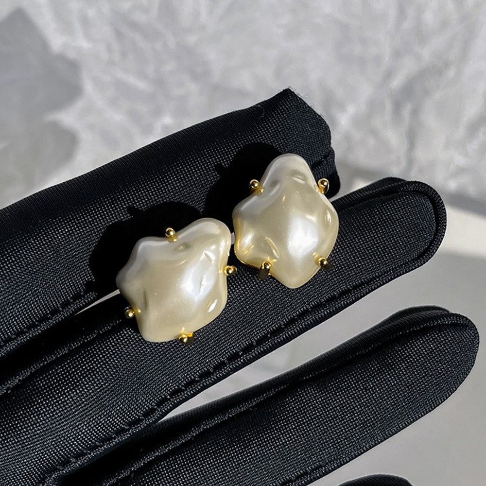 Pearl 18K Gold Plated Anti Tarnish Stud Earring For Women Bulk Main image