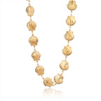 Ocean Shell Flower Evil Eye Beads Multi Thread Necklace For Women
