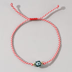 Multi Color Evil Eye Sqaure  Beads Bracelet Wrist Wear For Women Bulk