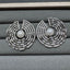 Silver Concentric Circular Cubic Zirconia Copper Stud Earrings Women Bulk