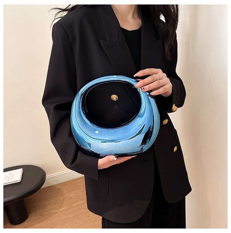 Oval Glossy Acrylic Blue Silver Gold Black Pick Colorful Hand Bag Bulk