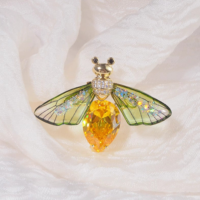 Multi Color Butterfly Gold Crystal Brooch For Women Bulk