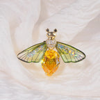 Multi Color Butterfly Gold Crystal Brooch For Women Bulk