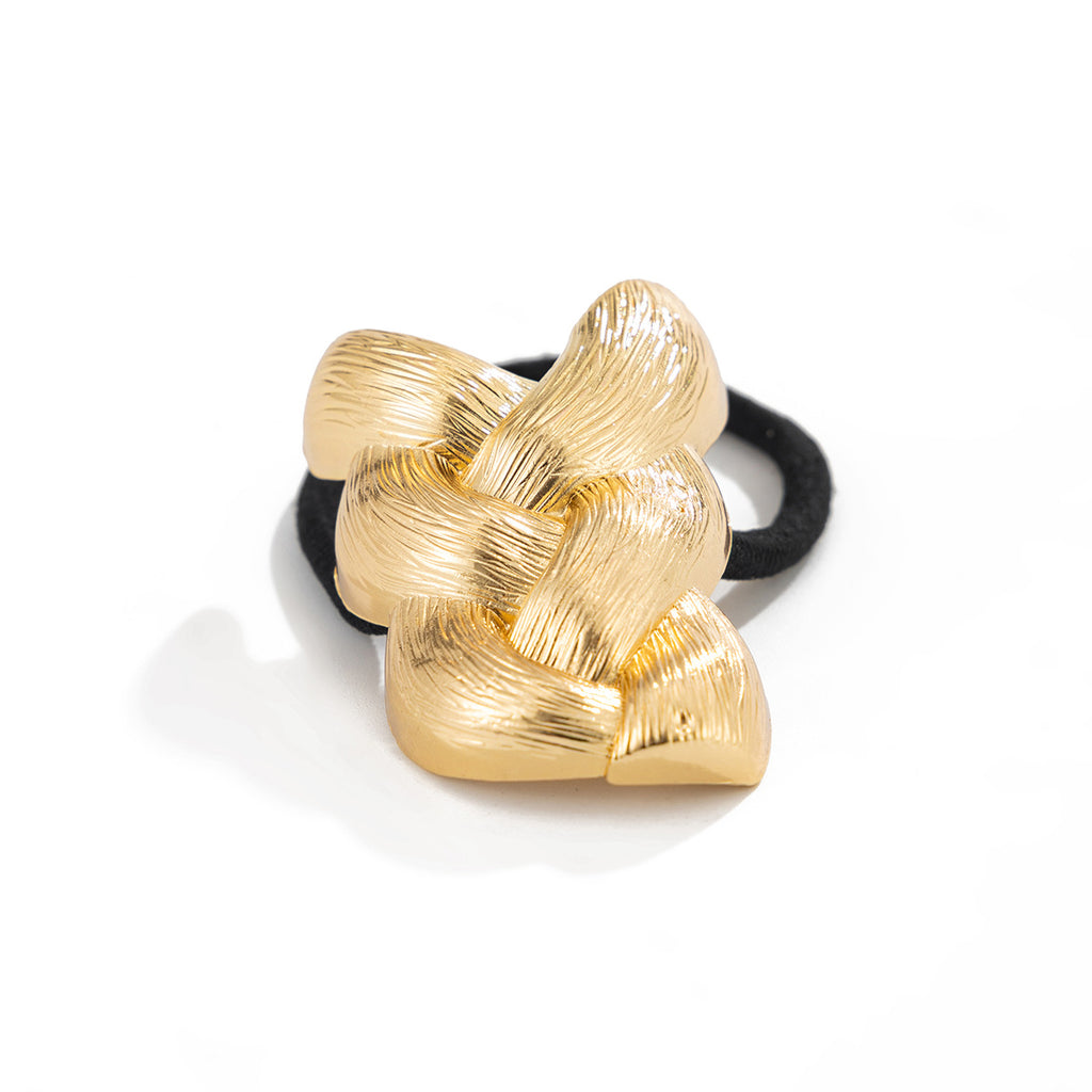 Chunky Knot Style Gold Plated Alloy Hair Accessories For Women Bulk