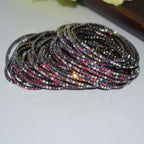 18K Gold Silver Multi Rhinestone Bracelet Bangle Adjustable Women Bulk