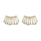 18K Gold Plated Cubic Zirconia Anti Tarnish Ear Cuff Earring Bulk