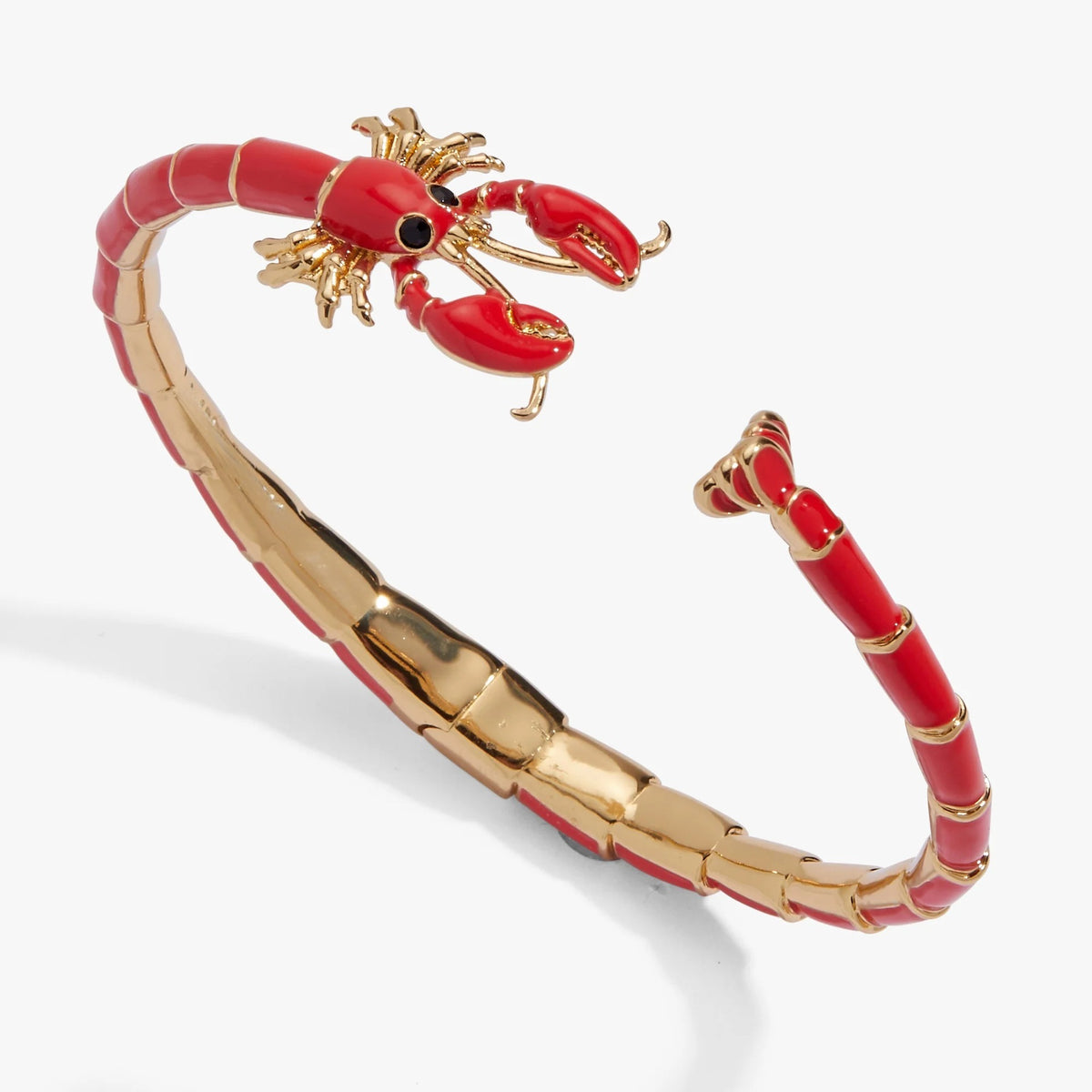 Red Lobster Gold Enamel Copper Cuff & Kada For Women Bulk