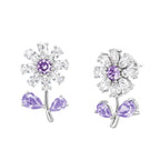 Daisy Flower Yellow Silver Solitaire Anti Tarnish Stud Earring Bulk