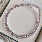 Dual Layer Pearl Infinity 18K Gold Anti Tarnish Necklace Women Bulk