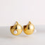 Modern Puffy Gold Silver Pearl Stainless Steel Hoop Earrings Wholesale
