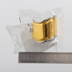 Glossy Wave Gold Silver Plated Anti Tarnish Cuff Kada Bracelet Bulk