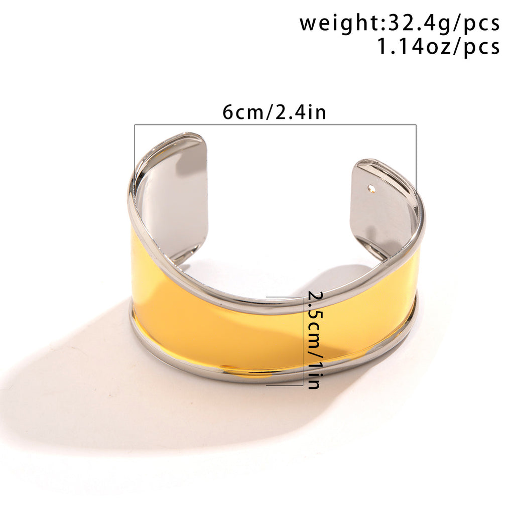 Glossy Wave Gold Silver Plated Anti Tarnish Cuff Kada Bracelet Bulk