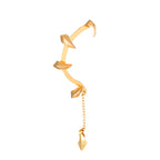 Devil Gothic 18K Gold Plated Anti Tarnish Ear Cuff Earring Pair Bulk