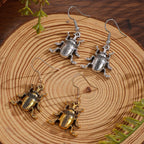 Trendy Insect Beetle Gold Silver Plated CZ Necklace Earring Set Bulk