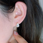 Gold Silver Pearl Drop Cubic Zirconia Copper Drop Earrings For Women Bulk