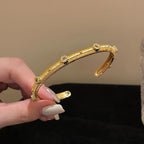 18K Gold Silver CZ Anti Tarnish Bangle Cuff Kada Bracelet Bulk