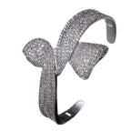 Bulk Bow Silver Plated CZ Anti Tarnish Copper Cuff & Kada For Women