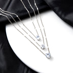 Drop Star Heart Solitaire Gold Anti Tarnish Layer Necklace Chain Bulk