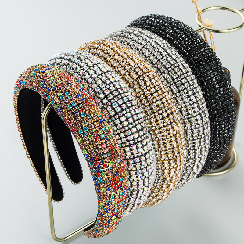 Gold Silver Multi Gemstone Rhinestone Hair Band Hair Accessories Bulk