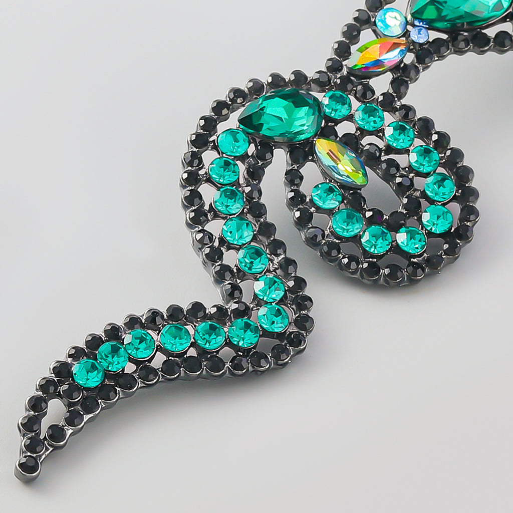 Gold Silver Green Black Multi Gemstone Anti Tarnish Dangler Drop Earring For Women