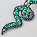Gold Silver Green Black Multi Gemstone Anti Tarnish Dangler Drop Earring For Women