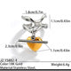 Multi Charms Gold Silver Stainless Steel Adjustable Fancy Ring Bulk