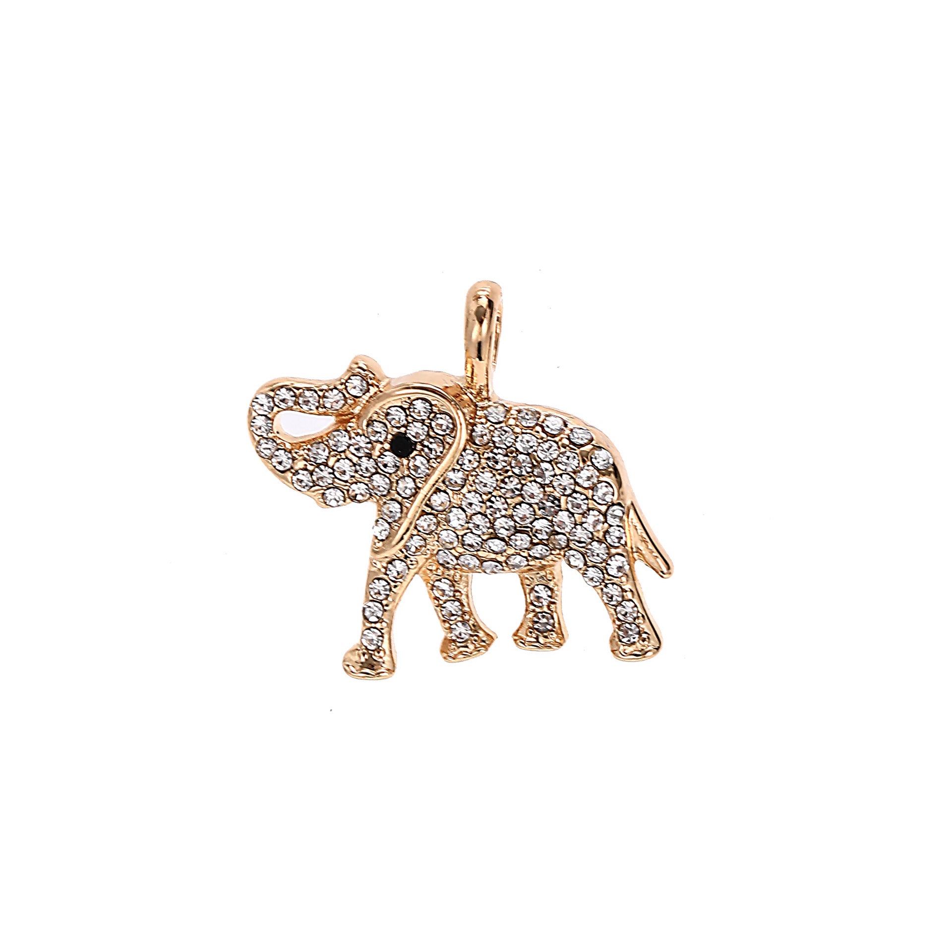 Fruits Elephant CZ 18K Gold Anti Tarnish Charm Necklace Bulk