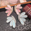 Pink Blue Butterfly Silver Plated Cubic Zirconia Stud Earrings Bulk