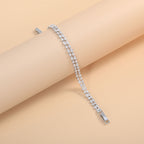 Bulk Layered Marquise Tennis Style Gold Silver CZ Copper Bracelet
