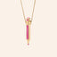 Multi Color Trendy Pencil Style Gold Silver Enamel Copper Necklace Bulk