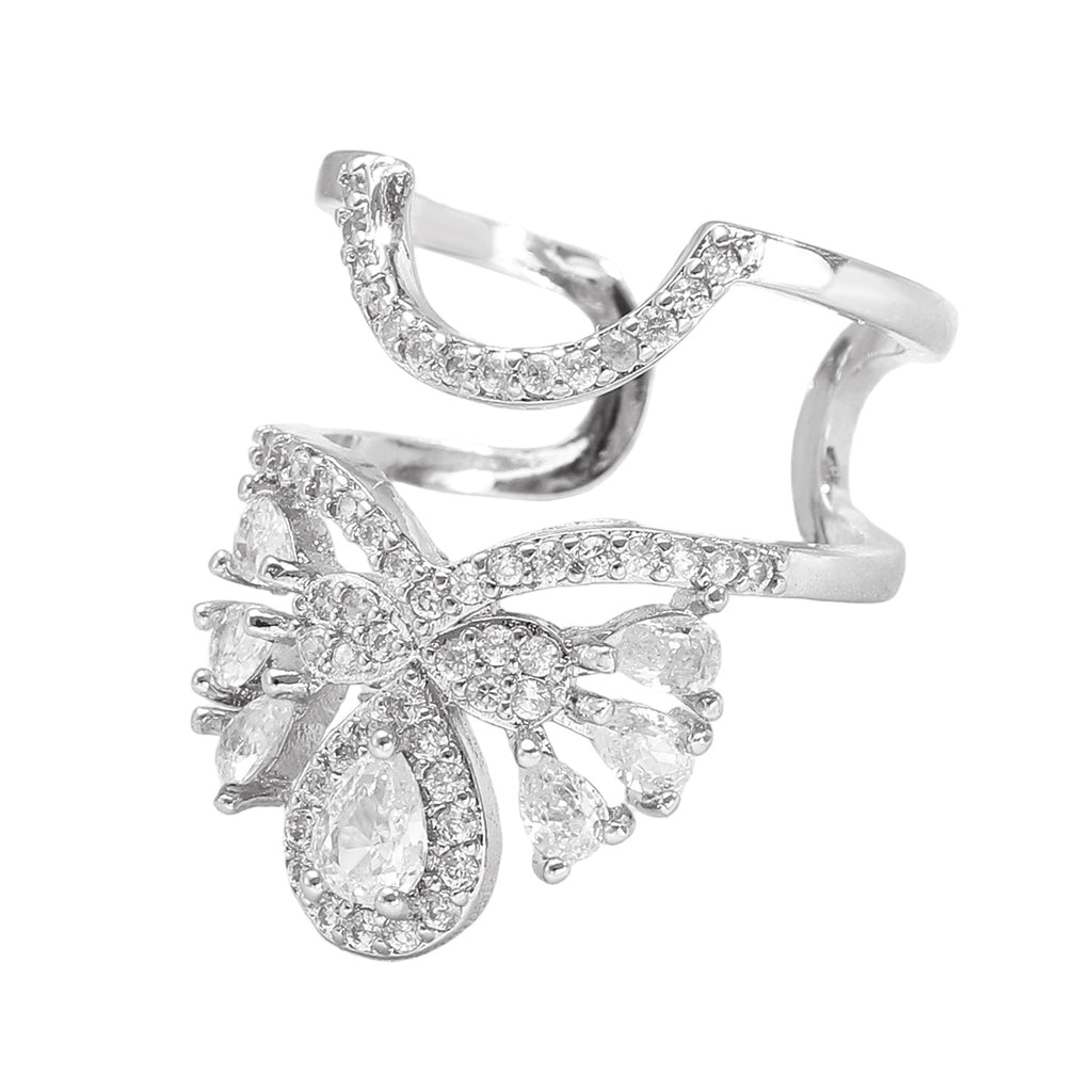 Luxury Multi-Style Marquise Stone Gold Silver CZ Copper Ring Wholesale
