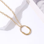 Lock CZ Gold Rose Gold Silver Stainless Steel Link Chain Necklace Bulk