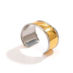 Glossy Wave Gold Silver Plated Anti Tarnish Cuff Kada Bracelet Bulk