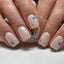 Evil Eye Star Gold Baby Pink Finger Nail Pack Of 10 + Extra 14 Bulk