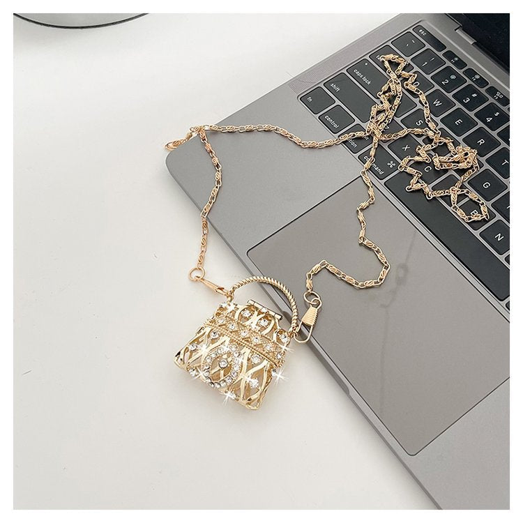 Cubic Zirconia 18K Gold Silver Banquet Shoulder Chain Small Bag Bulk