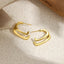 Modern Dual Layer Gold Silver Plated Stainless Steel Hoop Earrings Bulk