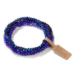Triple Layer Multicolor Beads Adjustable Layer Stackable Bracelet Bulk