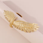 Eagle Long Feather 18K Gold Anti Tarnish Cuff Kada Bracelet Bulk