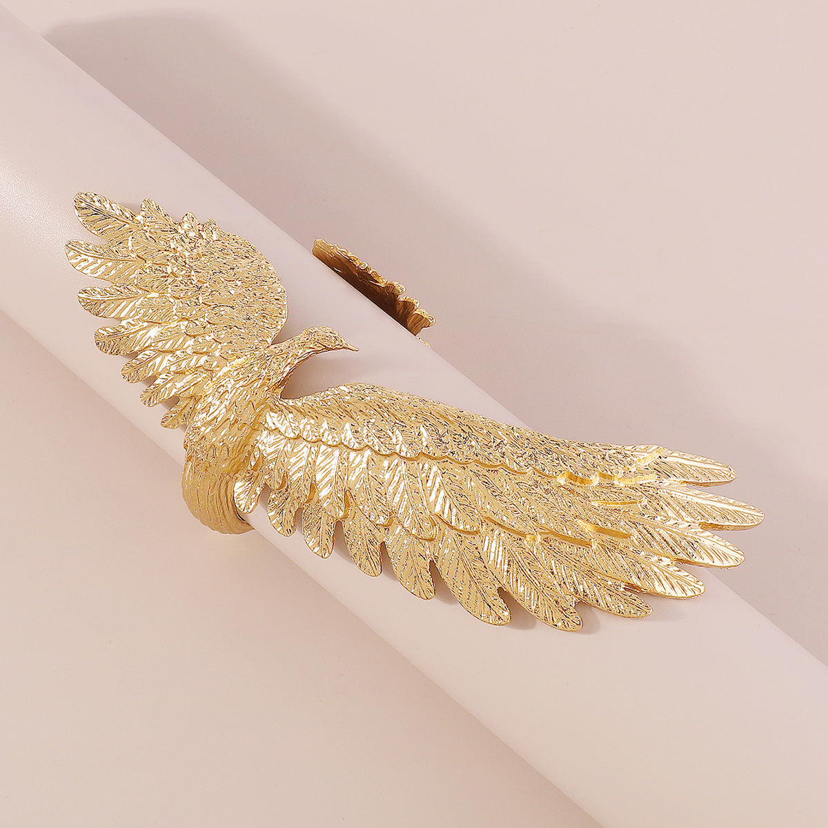 Eagle Long Feather 18K Gold Anti Tarnish Cuff Kada Bracelet Bulk