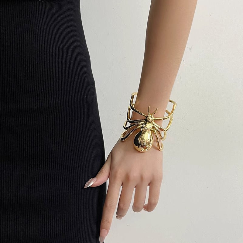 Designer Spider Gold Silver Plated Plain Alloy Bracelet For Women Bulk